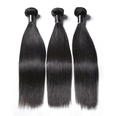 RAW HAIR 24,26, 28, 30,32 STRAIGHT  HAIR BUNDLE - 100% HUMAN VIRGIN HAIR DeerLashes